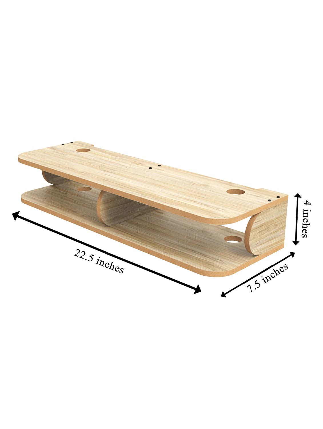 home sparkle engineered wood long set top box holder - 18045730 - Standard Image - 3