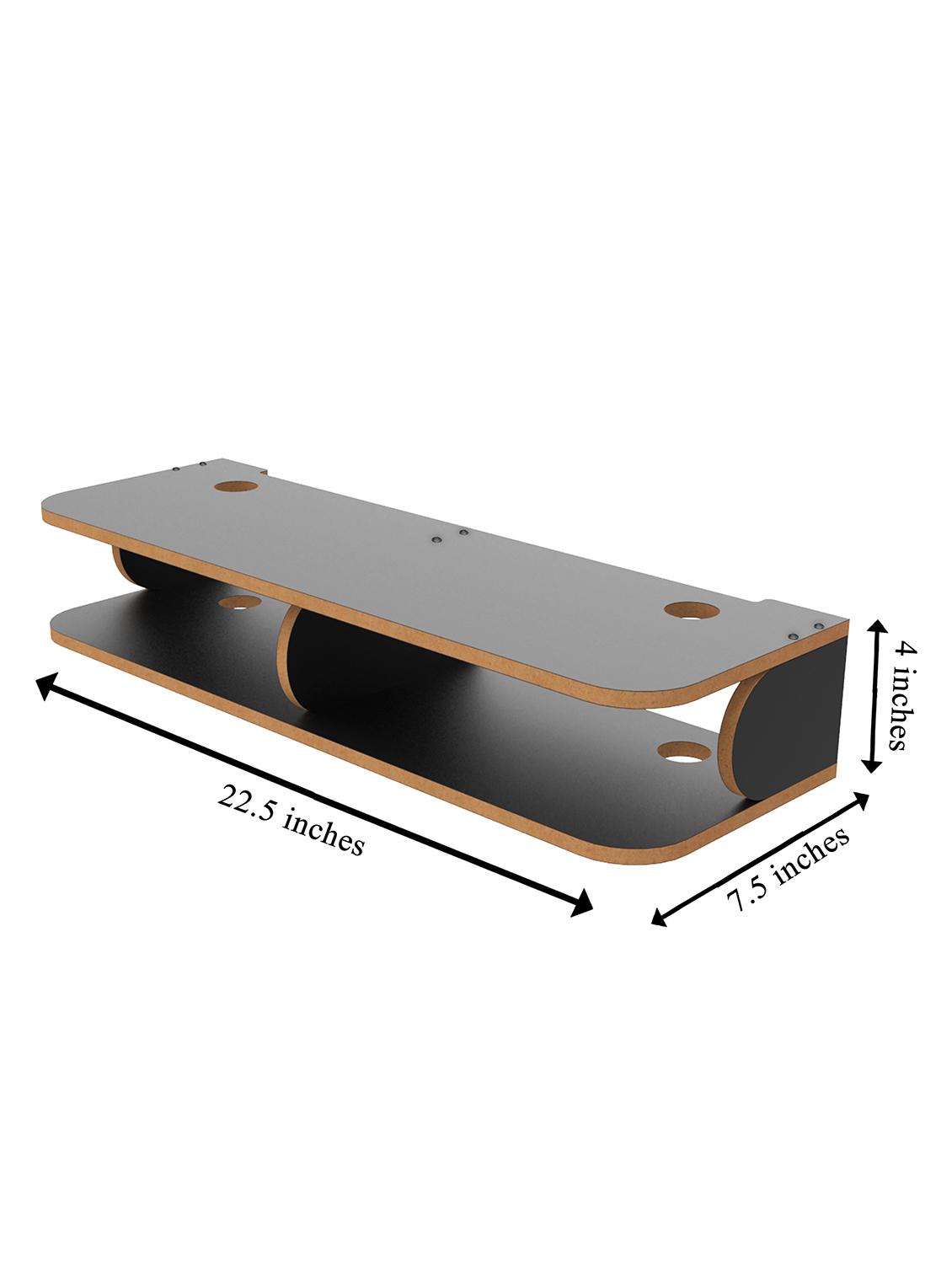 home sparkle engineered wood long set top box holder - 18045731 - Standard Image - 3