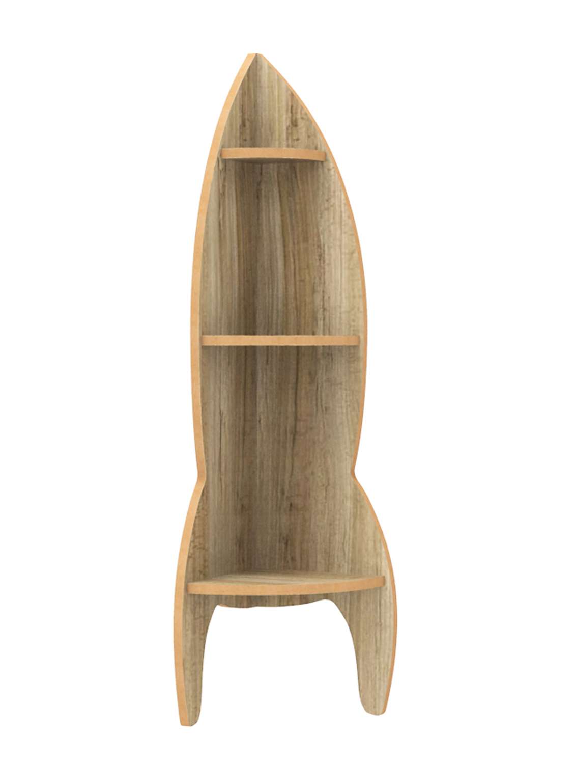 home sparkle rocket shaped wall shelf mdf wall shelf rack wall mounted floating shelves - 18045738 -  Standard Image - 3