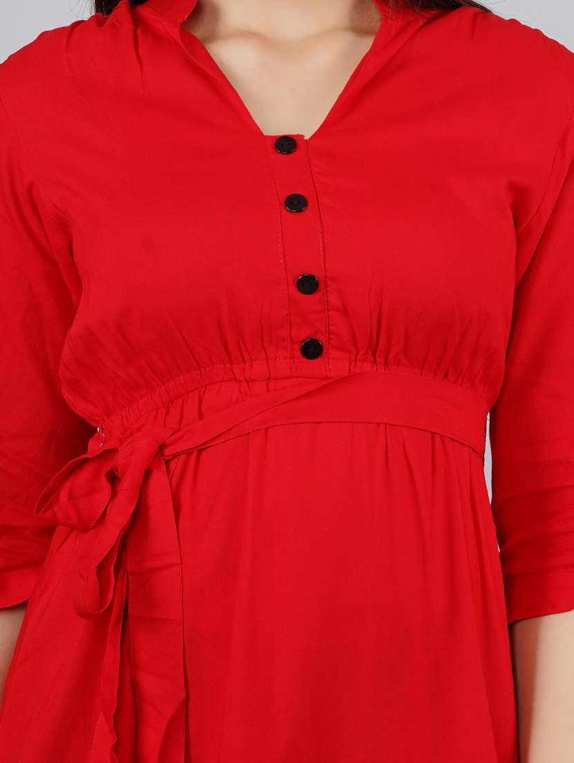 women's belted solid dress - 18046266 -  Standard Image - 5