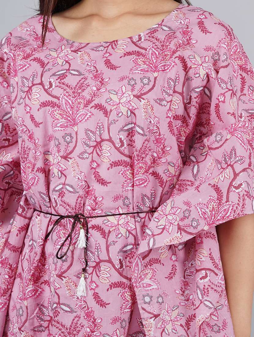 round neck printed nightwear pajama set  - 18046295 -  Standard Image - 5