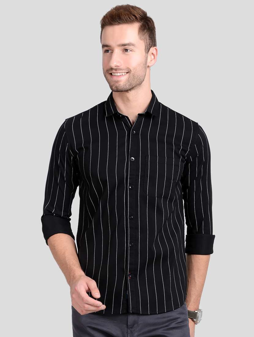 black striped casual shirt - 18046897 - Zoom Image - 0