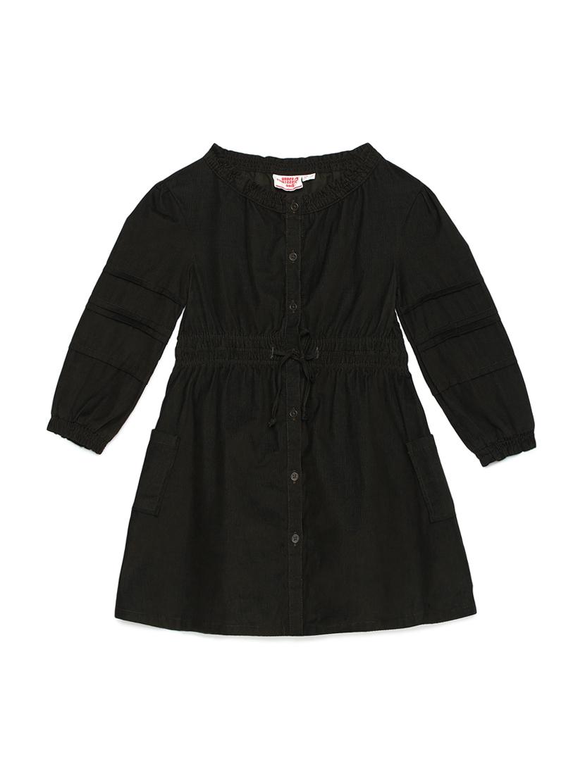girls round neck long sleeves frock - 18047113 - Zoom Image - 0