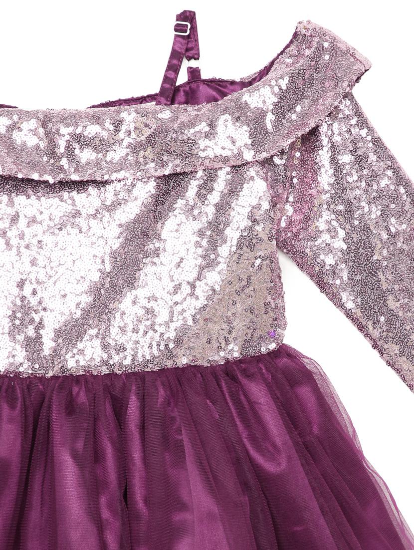 girls shoulder strap long sleeves frock - 18047117 - Standard Image - 3
