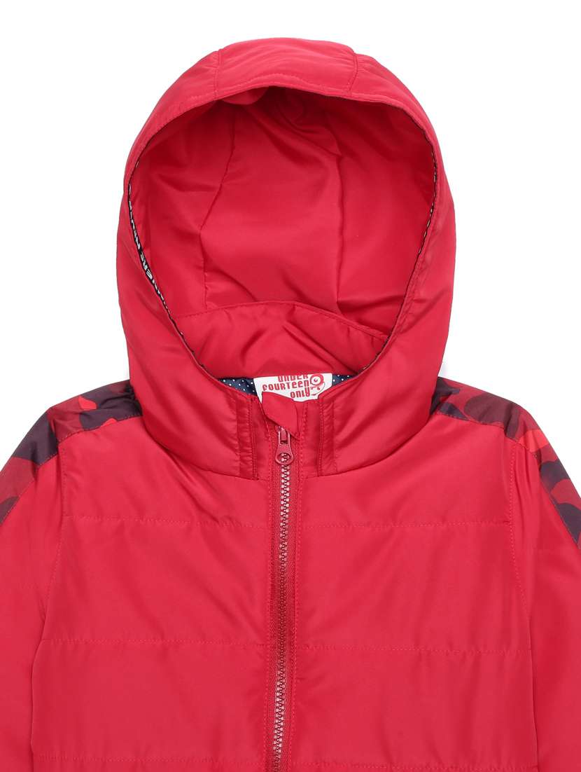 Hooded Neck Side Taped Jacket - 18047315 -  Standard Image - 3