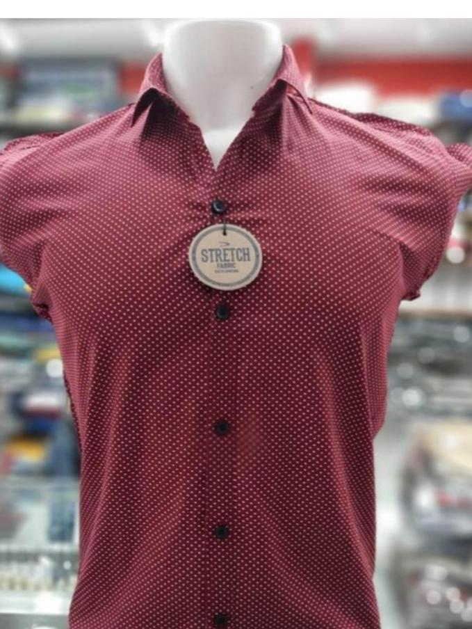 red cotton shirt - 18047522 -  Zoom Image - 0
