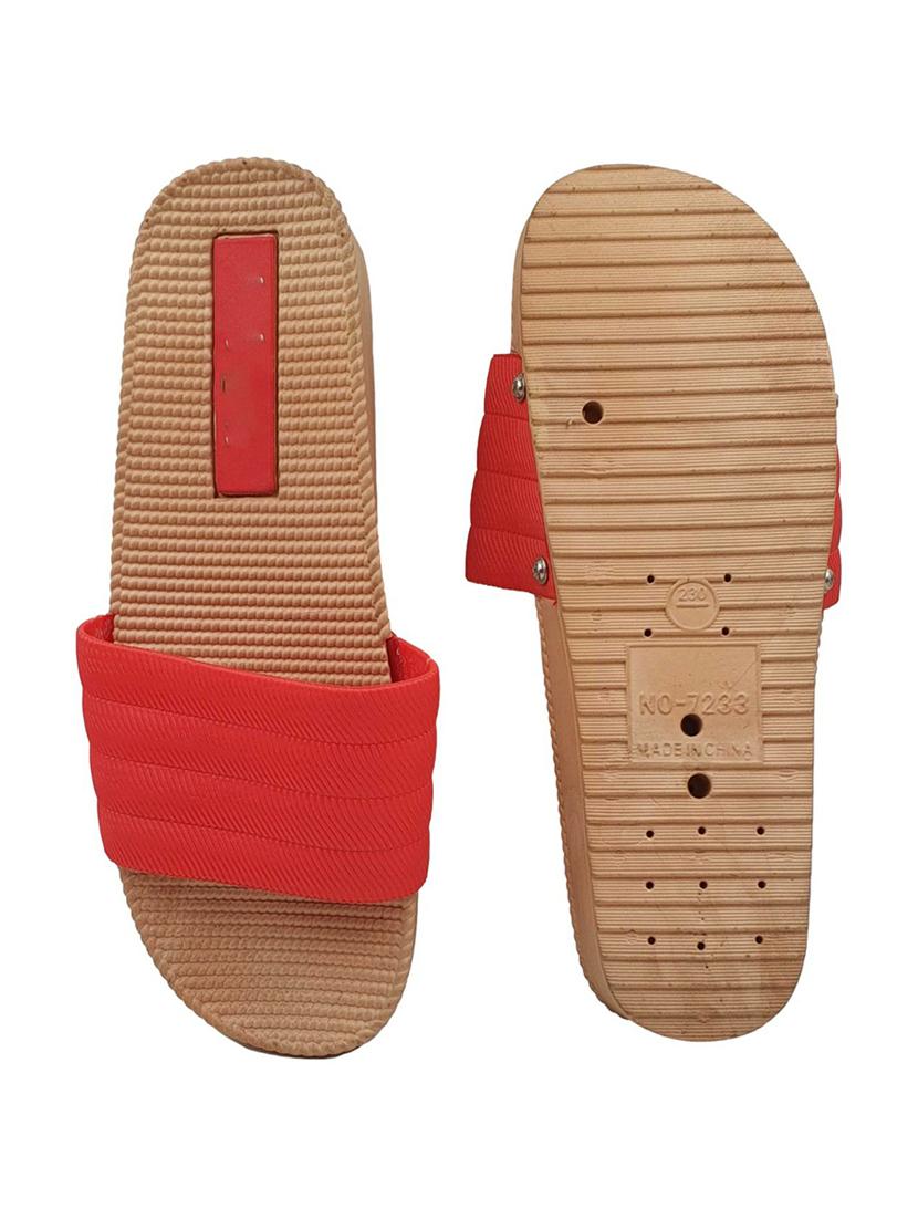 red resin flip flops - 18047801 - Standard Image - 3