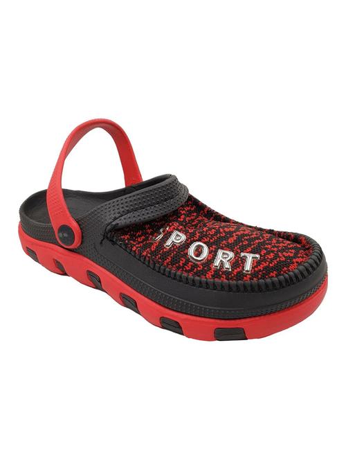 red rubber slip on sandals - 18047833 - Standard Image - 0
