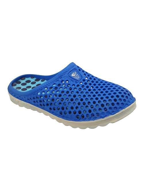 light blue rubber slip on sandals - 18047837 -  Standard Image - 0