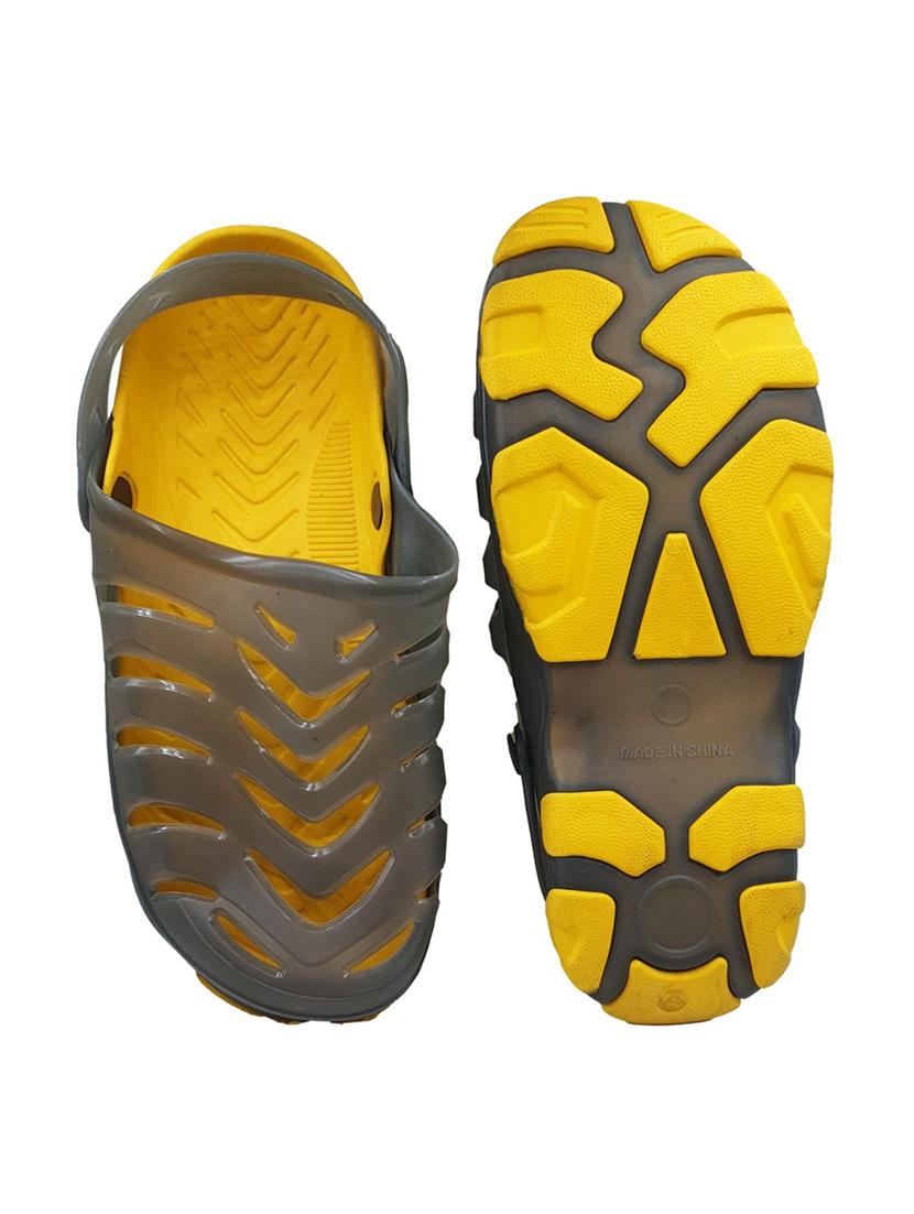 yellow rubber slip on sandals - 18047869 - Standard Image - 3