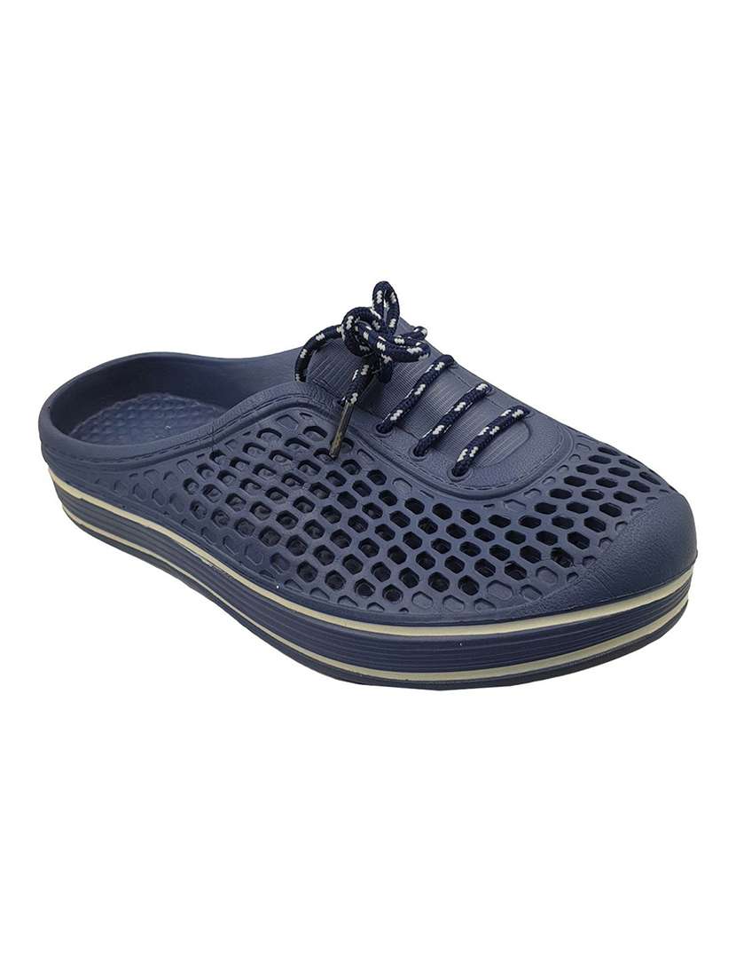 blue rubber slip on sandals - 18047872 -  Zoom Image - 0