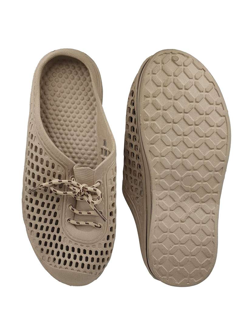 yellow rubber slip on sandals - 18047874 - Standard Image - 3