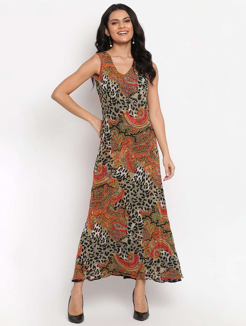 women's fit & flare floral dress - 18048035 -  Standard Image - 3