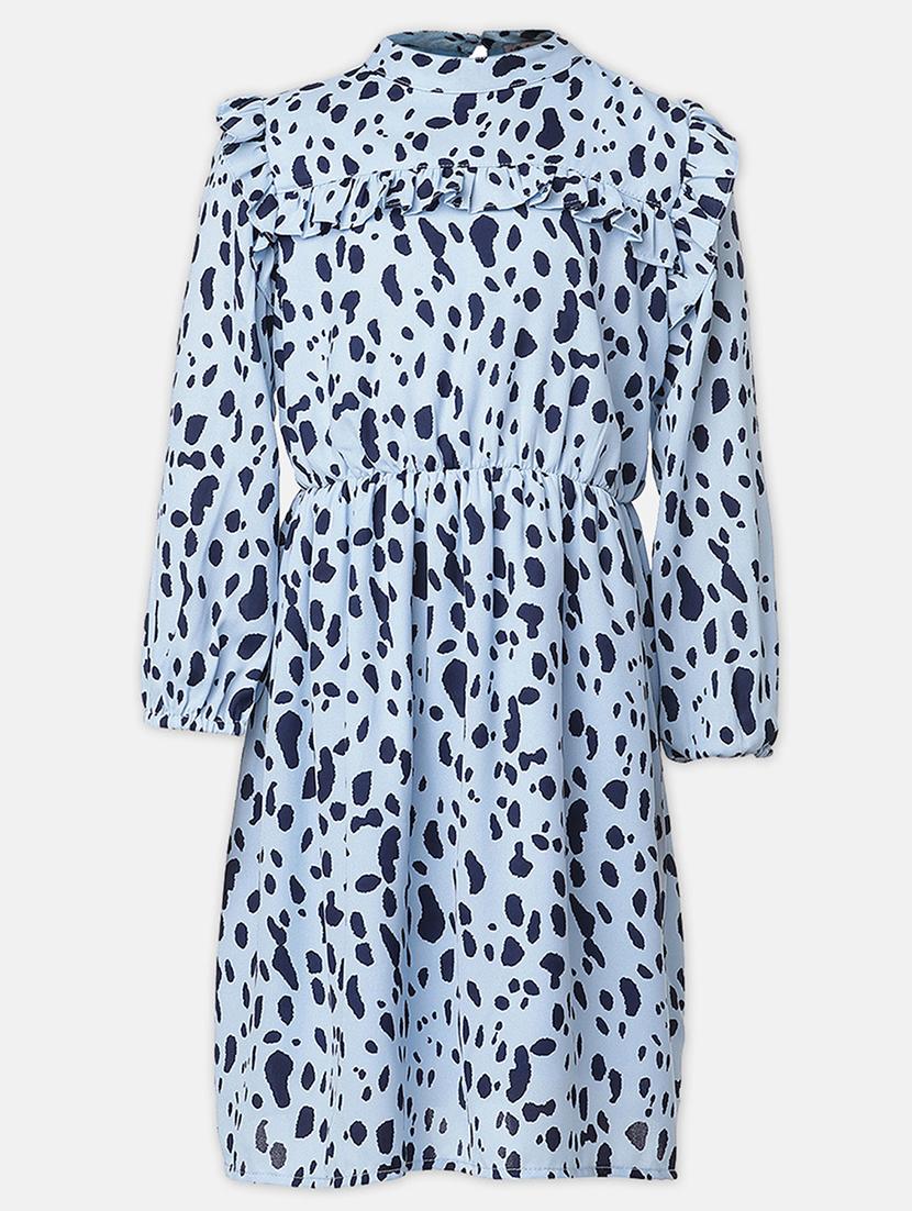 girls mock neck bishop sleeve frock - 18048144 - Zoom Image - 0