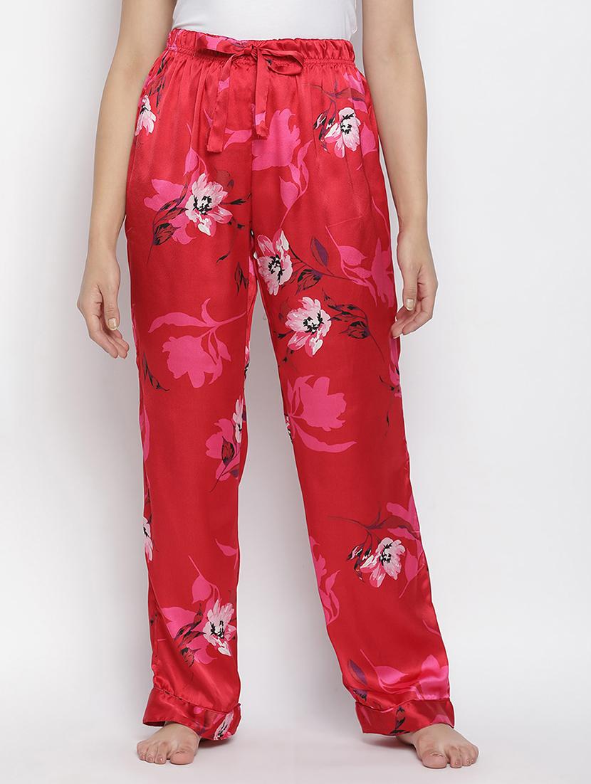 drawstring waist floral pajama - 18048180 -  Zoom Image - 0