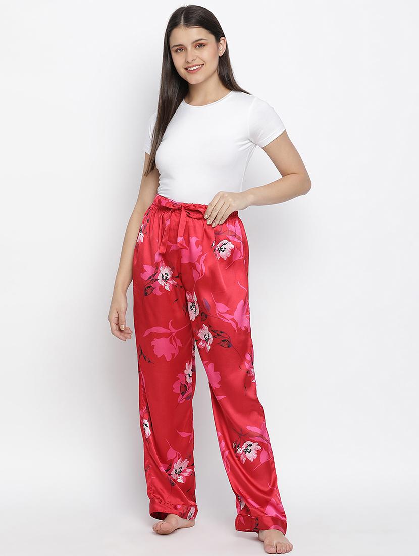 drawstring waist floral pajama - 18048180 - Standard Image - 3