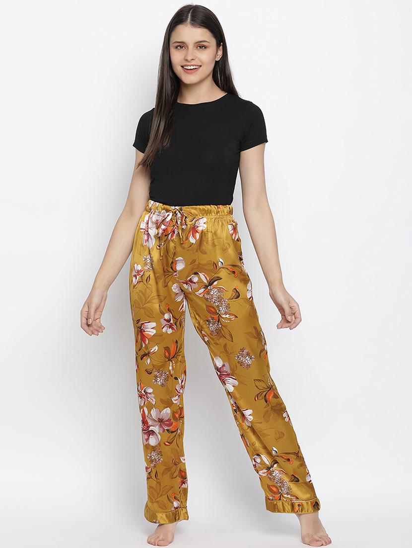 drawstring waist floral pajama - 18048181 - Standard Image - 3