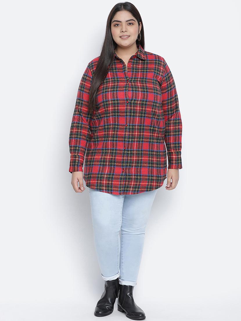 long sleeved checkered shirt - 18048192 - Standard Image - 3