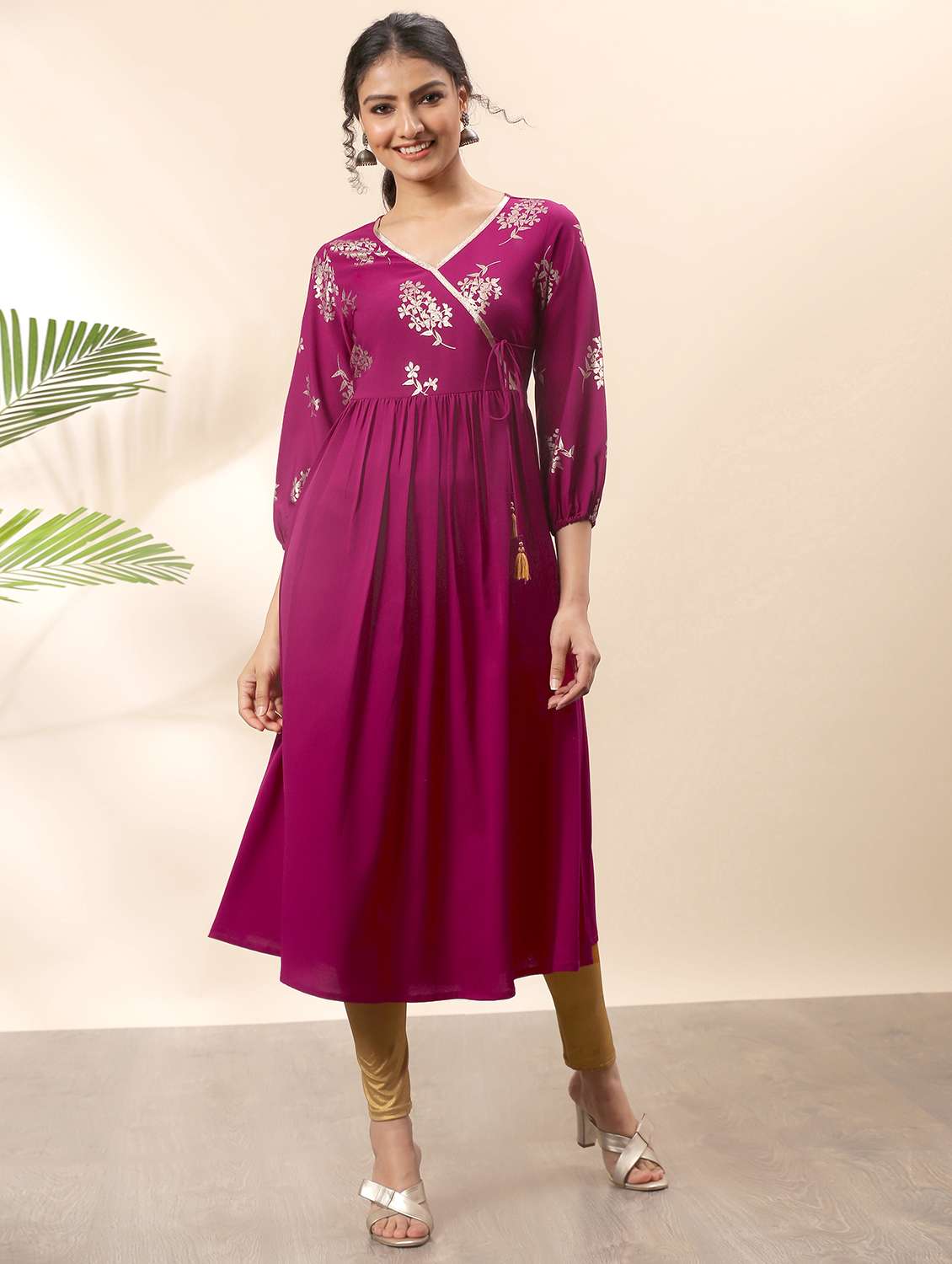 women's angrakha kurta