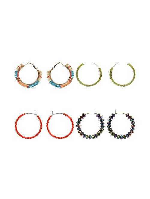 multi colored ceramic combo's. earring - 18050560 -  Standard Image - 0