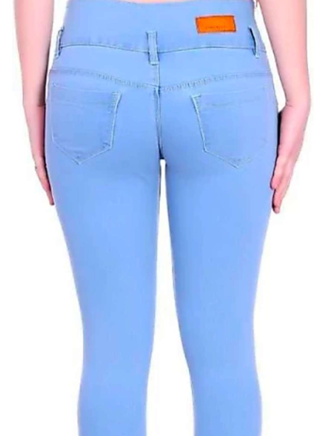 Buy online Navy Blue Khadi Cotton Jeans 