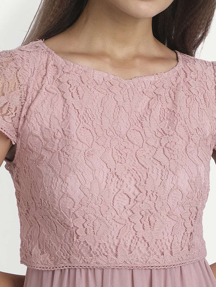 women's peplum maxi dress - 18051305 - Standard Image - 5