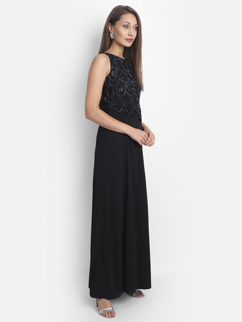 women's peplum maxi dress - 18051319 - Standard Image - 3