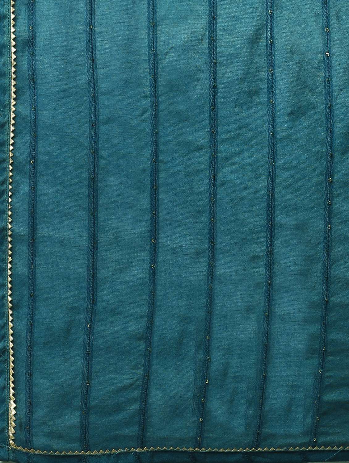 Teal Cotton Blend Kurta Sharara  Set