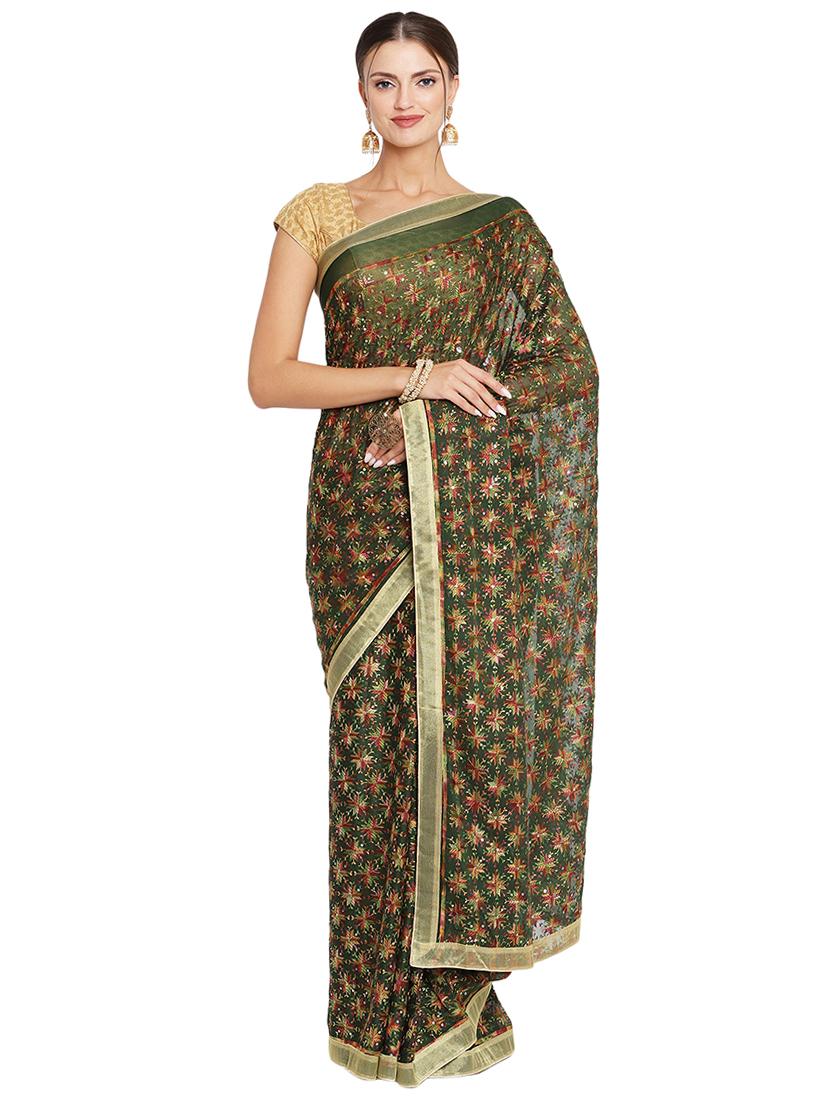 women's embroidered saree - 18052189 - Zoom Image - 0