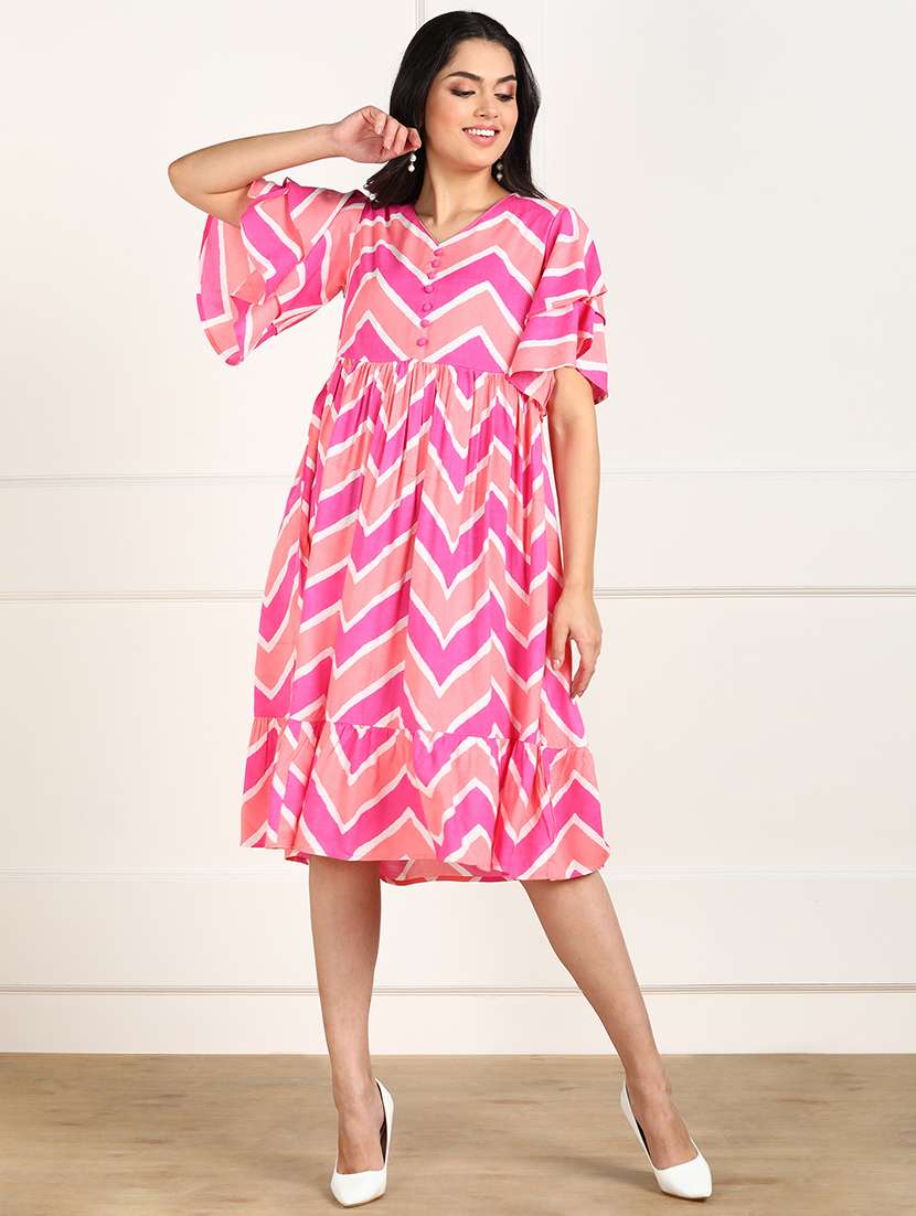 women's fit & flare abstract dress