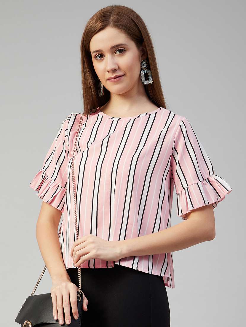 women's straight boat neck top - 18052498 -  Zoom Image - 0