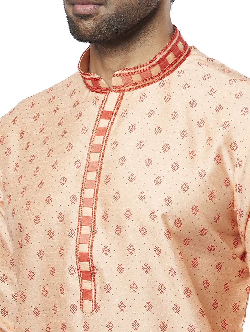 orange printed kurta - 18052909 - Standard Image - 5