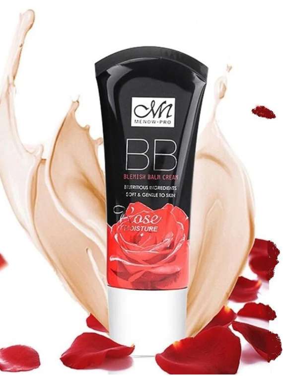 Me Now Pack Of Rose Blemish Bb Foundation Cream (38ml) And High Quality Foundation Puff