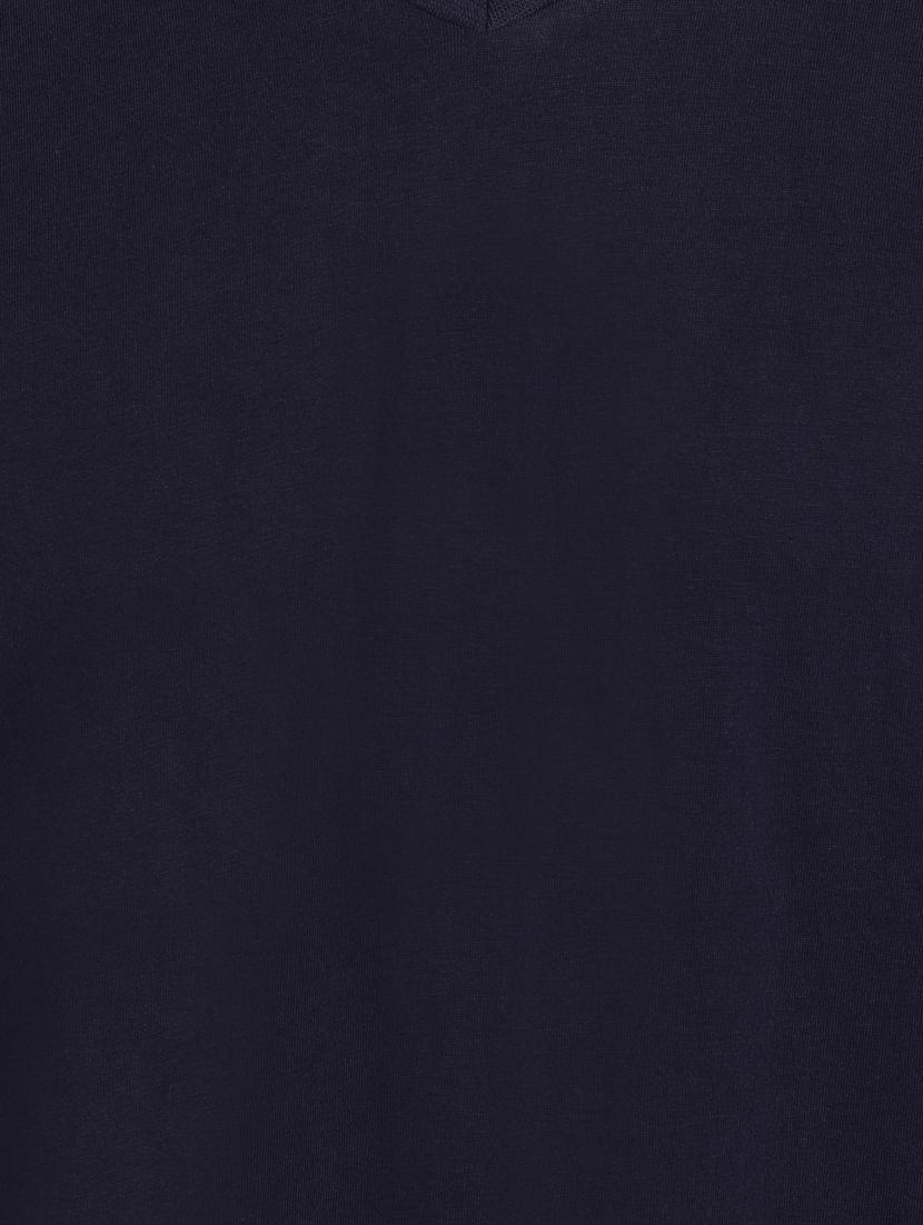 men v-neck plain t-shirt - 18053717 - Standard Image - 5