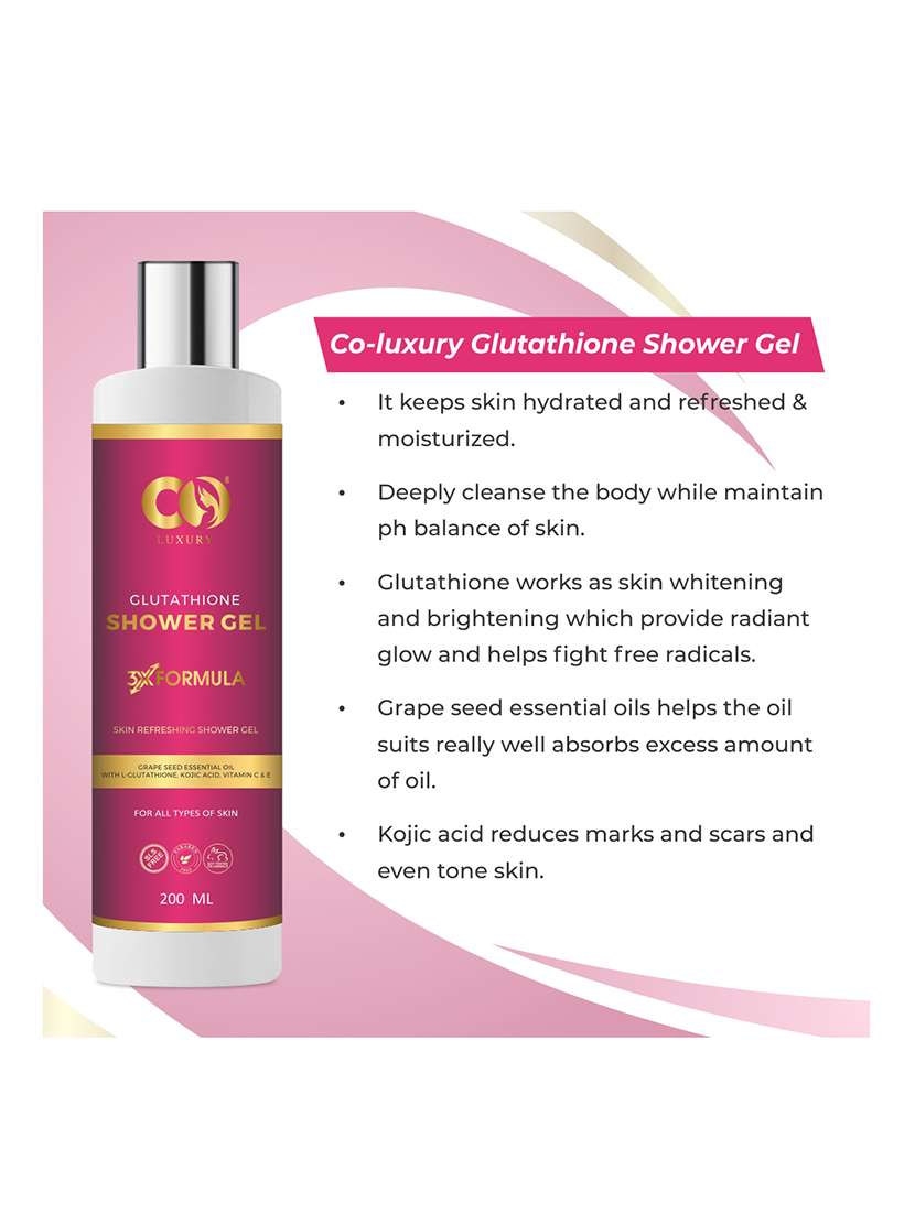 Buy online Co Luxury Glutathione Body Wash 3x Formula Skin Glowing Body Wash  from bath and body for Women by Co for ₹399 at 50% off