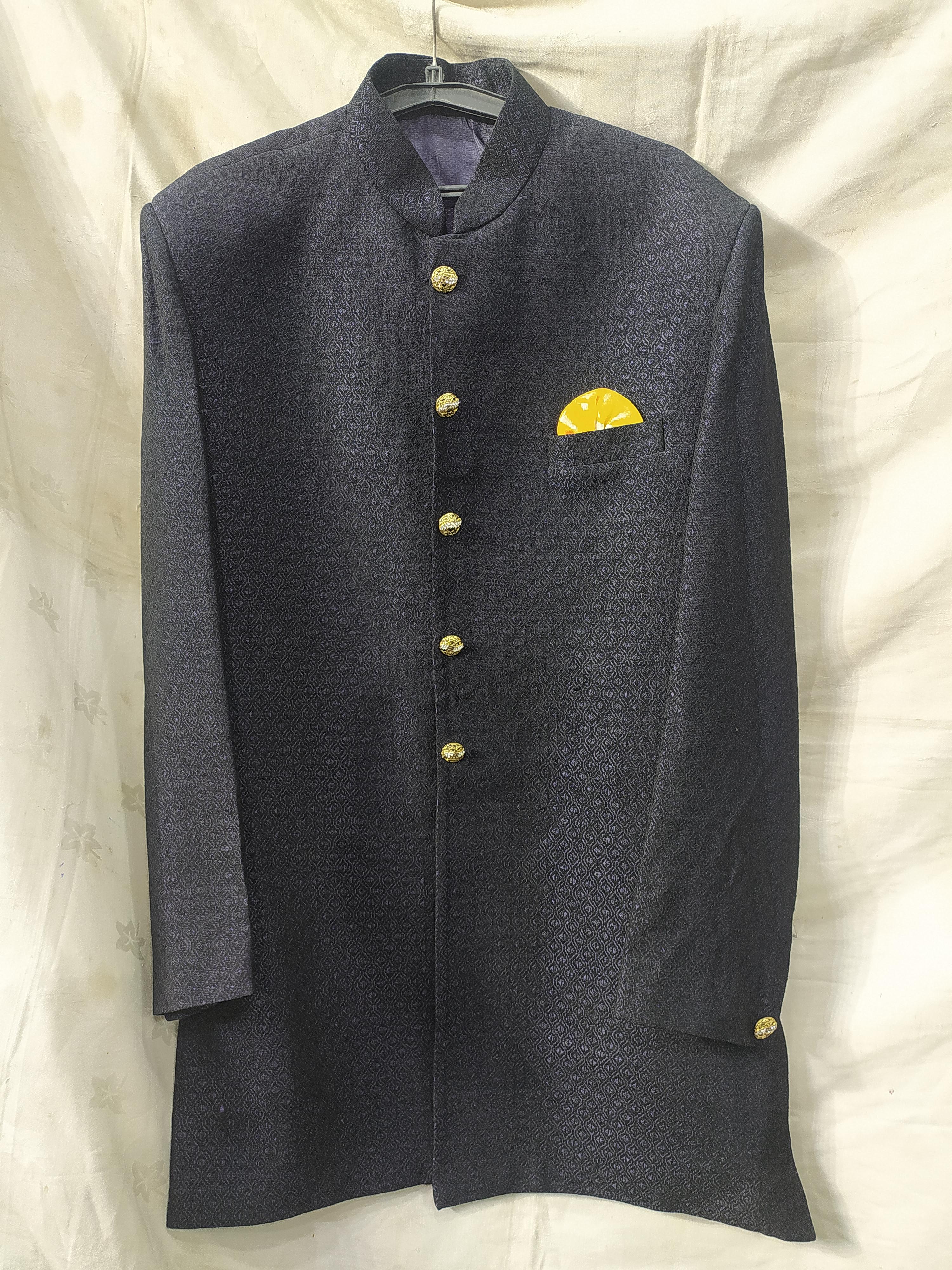 kurta sherwani blue  - 18055182 -  Zoom Image - 0