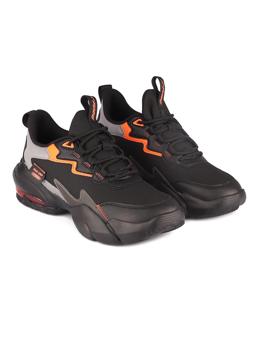 black lace up sport shoe - 18056822 - Standard Image - 3