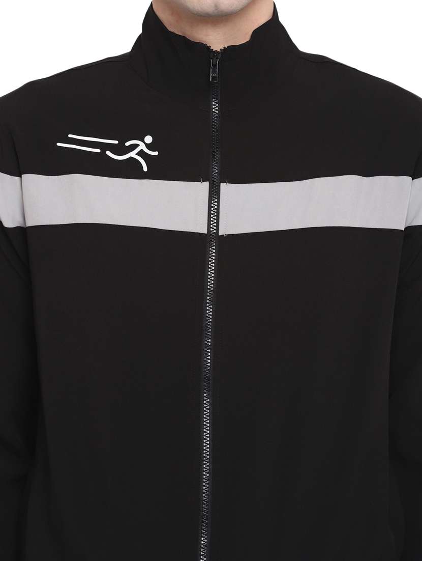 black striped track pant full length track suit - 18058392 -  Standard Image - 3