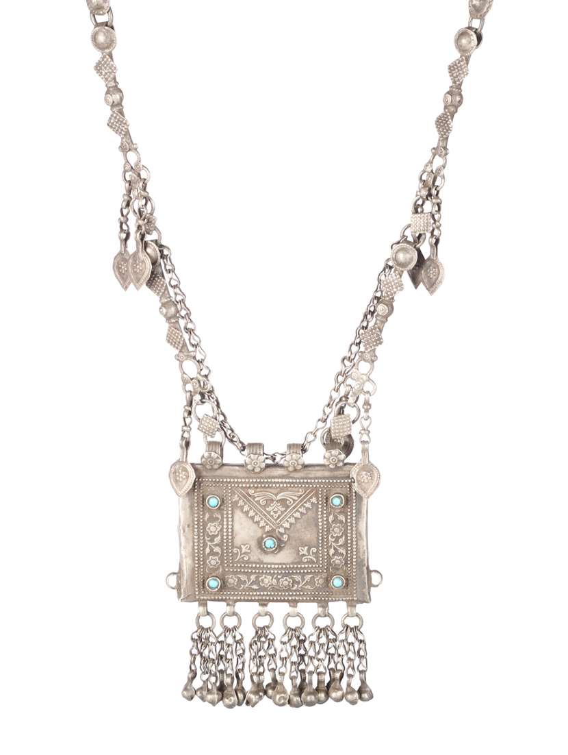 silver statement necklace