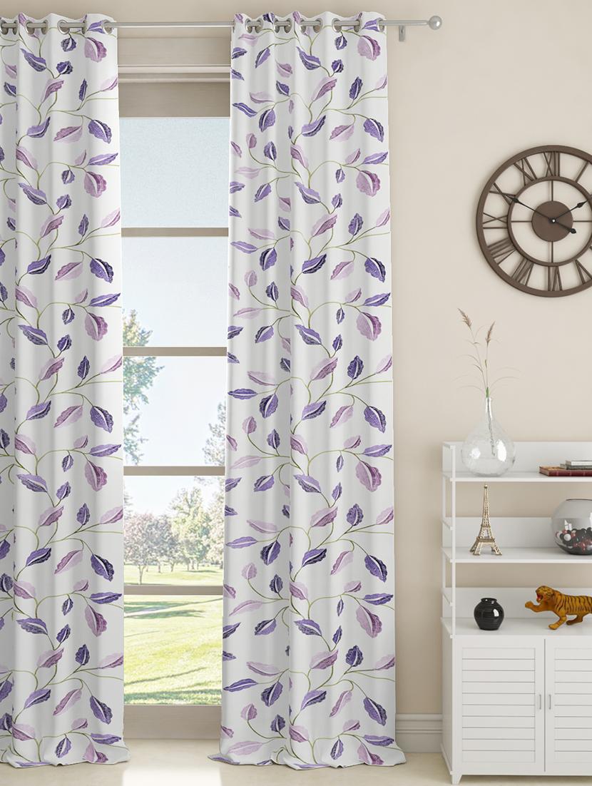 gm 7 feet floral grommet single regular door curtain panel - 18058698 -  Zoom Image - 0