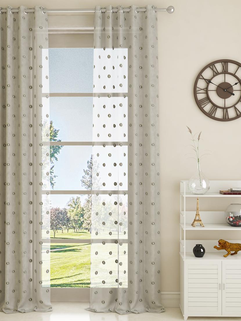 gm 7 feet abstract grommet single sheer door curtain panel - 18058705 - Zoom Image - 0