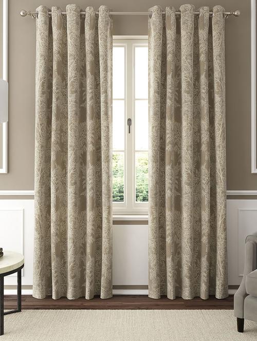 gm 7 feet botanical grommet regular door curtain panel (set of 2) - 18058722 -  Standard Image - 0