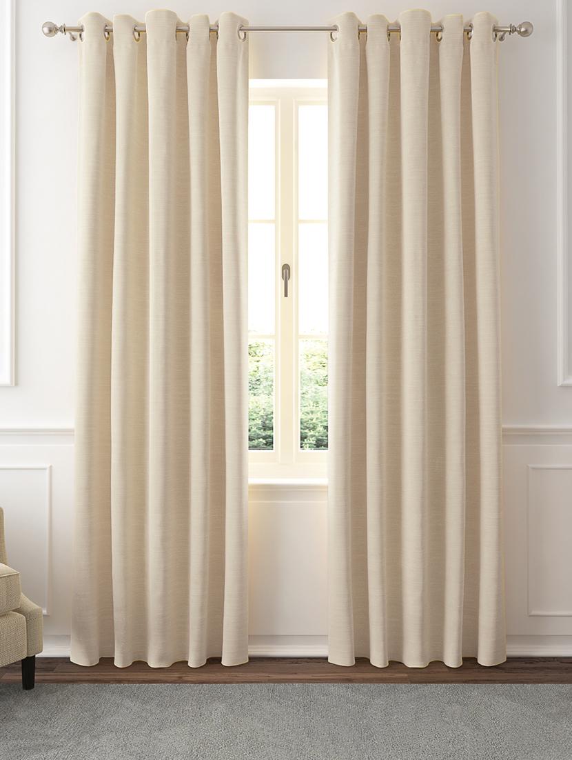 gm 7 feet geometric grommet semi-sheer door curtain panel (set of 2) - 18058732 -  Zoom Image - 0