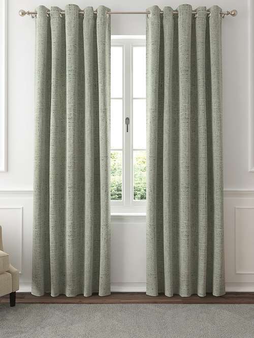 gm 7 feet textures grommet room darkening door curtain panel (set of 2) - 18058742 -  Standard Image - 0