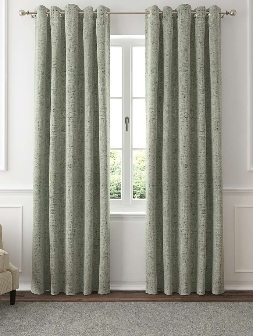 gm 7 feet textures grommet room darkening door curtain panel (set of 2) - 18058742 -  Zoom Image - 0