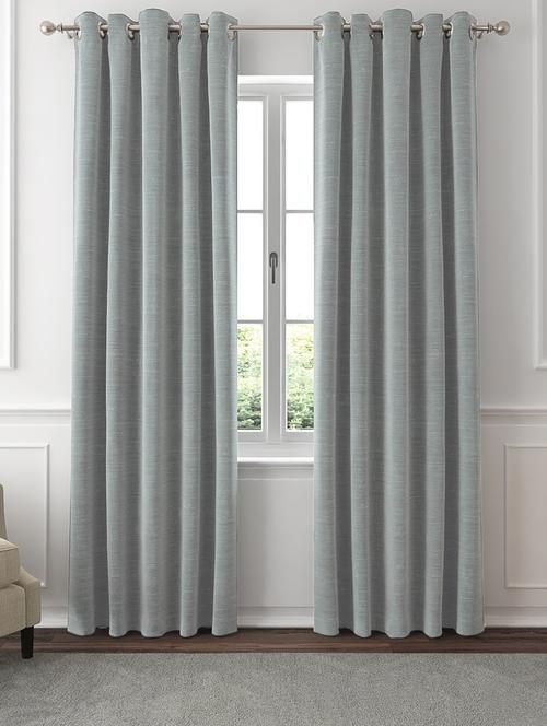gm 7 feet geometric grommet semi-sheer door curtain panel (set of 2) - 18058749 - Standard Image - 0