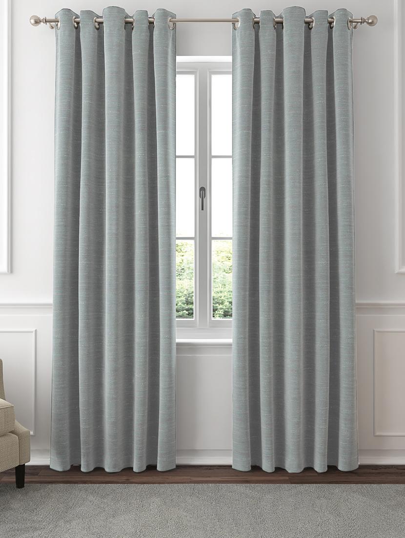 gm 7 feet geometric grommet semi-sheer door curtain panel (set of 2) - 18058749 - Zoom Image - 0