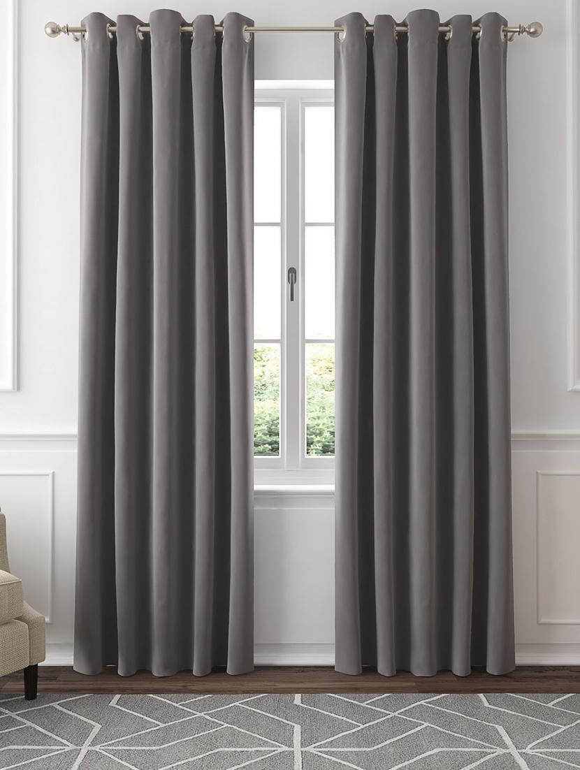 gm 7 feet textures grommet blackout door curtain panel (set of 2) - 18058781 -  Zoom Image - 0