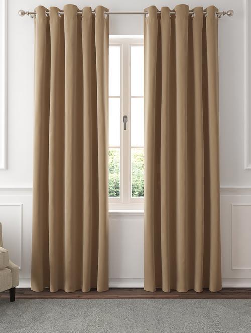 gm 7 feet textures grommet blackout door curtain panel (set of 2) - 18058784 -  Standard Image - 0