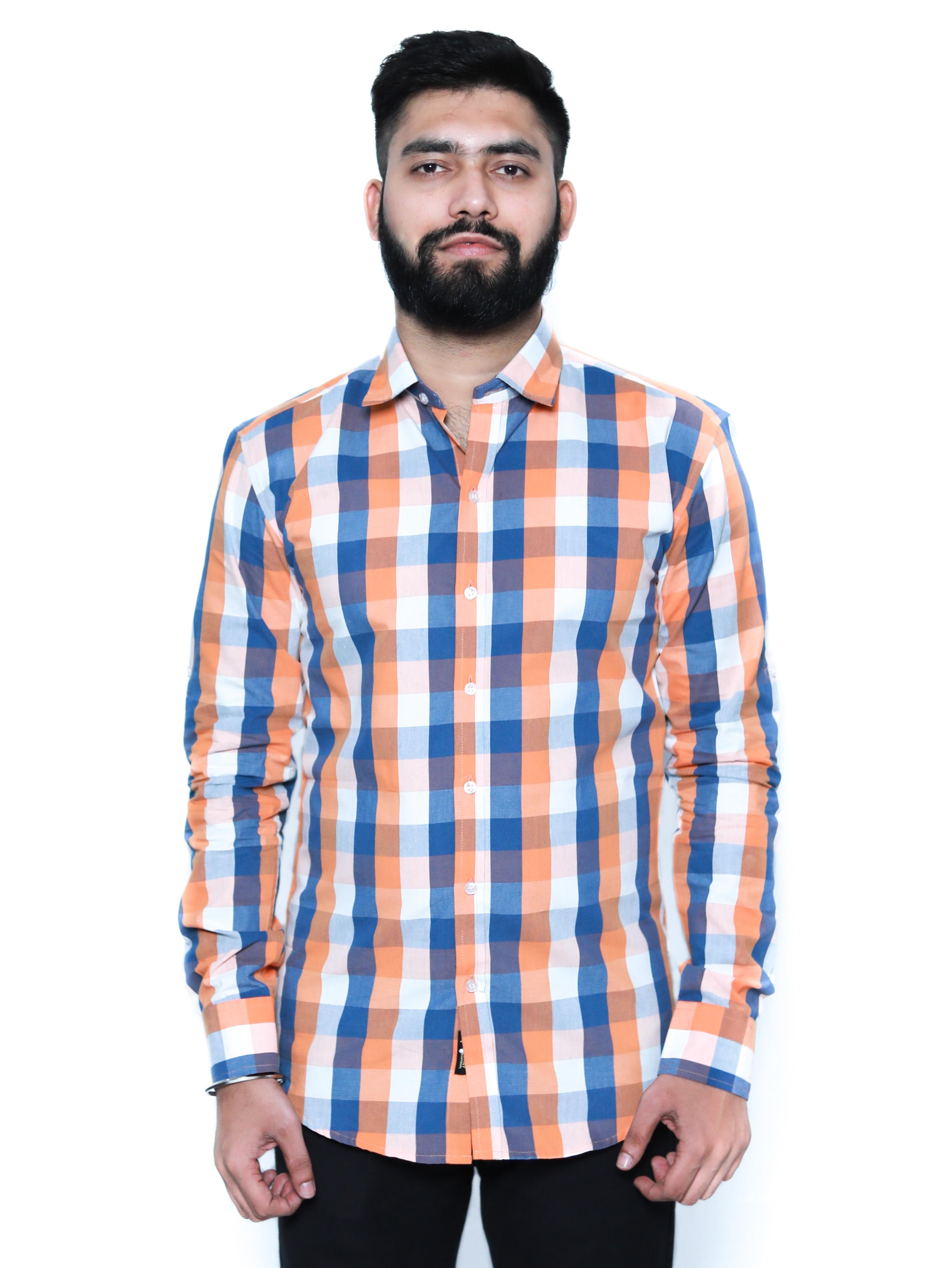 leeway international men's blue white checkered - 18059063 - Zoom Image - 0